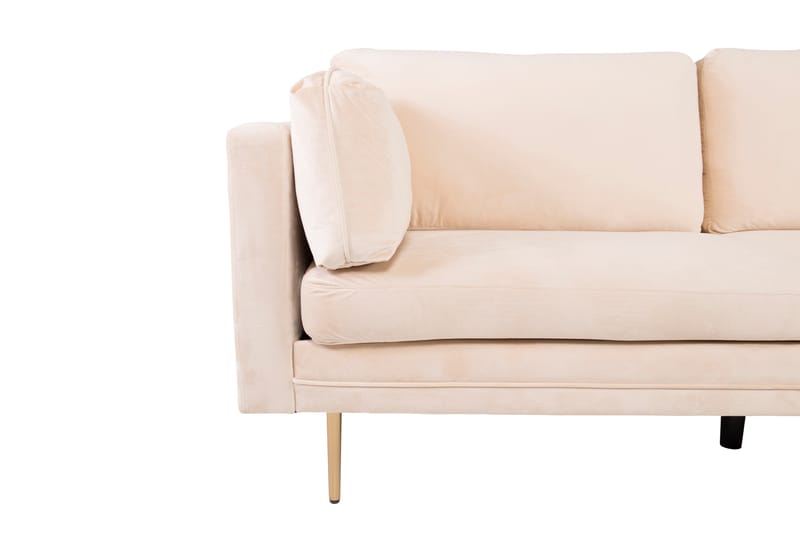 Boom Fløyelssofa 3-seter - Beige - Møbler - Sofaer - 3 seter sofa