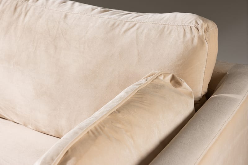 Boom Fløyelssofa 3-seter - Beige - Møbler - Sofaer - 3 seter sofa