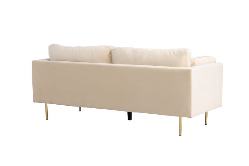 Boom Fløyelssofa 3-seter - Beige - Møbler - Sofaer - 3 seter sofa