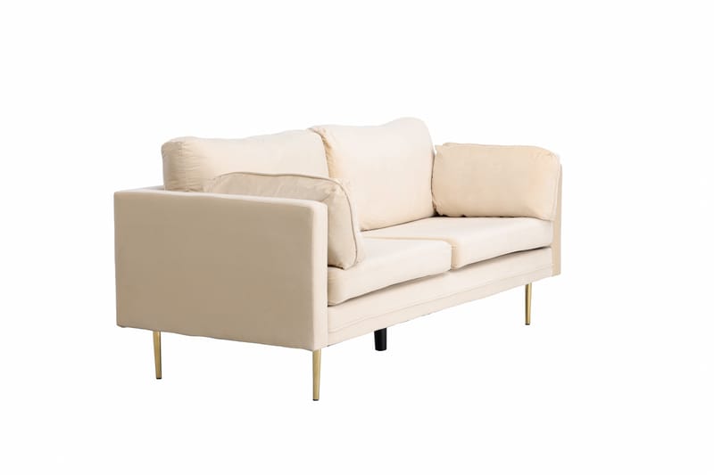 Boom Fløyelssofa 3-seter - Beige - Møbler - Sofaer - 3 seter sofa