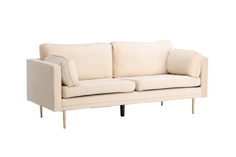 Boom Fløyelssofa 3-seter - Beige - Møbler - Sofaer - 3 seter sofa