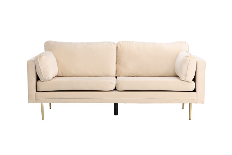 Boom Fløyelssofa 3-seter - Beige - Møbler - Sofaer - 3 seter sofa