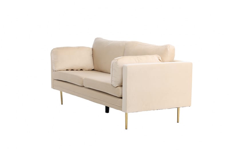 Boom Fløyelssofa 3-seter - Beige - Møbler - Sofaer - 3 seter sofa