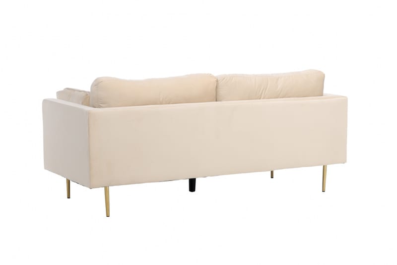 Boom Fløyelssofa 3-seter - Beige - Møbler - Sofaer - 3 seter sofa