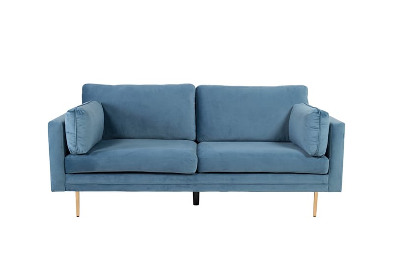 Boom Fløyelssofa 3-seter - Blå - Møbler - Sofaer - 3 seter sofa