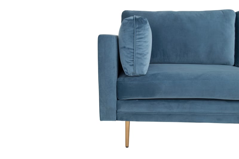 Boom Fløyelssofa 3-seter - Blå - Møbler - Sofaer - 3 seter sofa