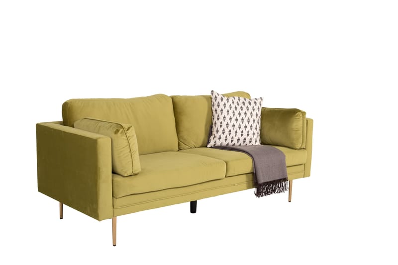 Boom Fløyelssofa 3-seter - Grønn - Møbler - Sofaer - 3 seter sofa