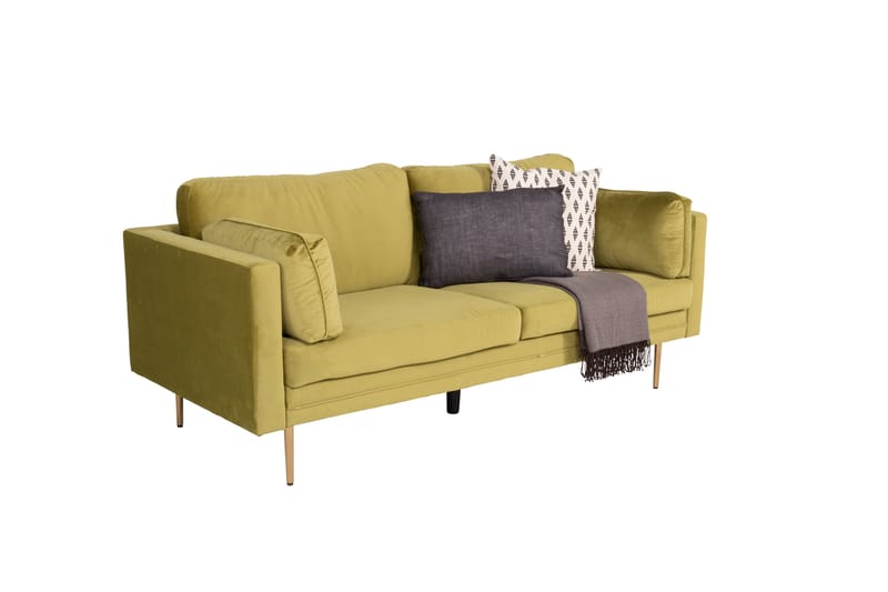 Boom Fløyelssofa 3-seter - Grønn - Møbler - Sofaer - 3 seter sofa