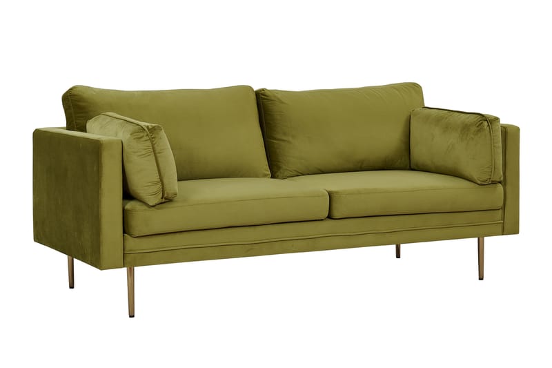 Boom Fløyelssofa 3-seter - Grønn - Møbler - Sofaer - 3 seter sofa