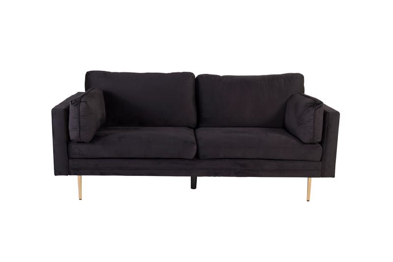 Boom Fløyelssofa 3-seter - Svart - Møbler - Sofaer - 3 seter sofa