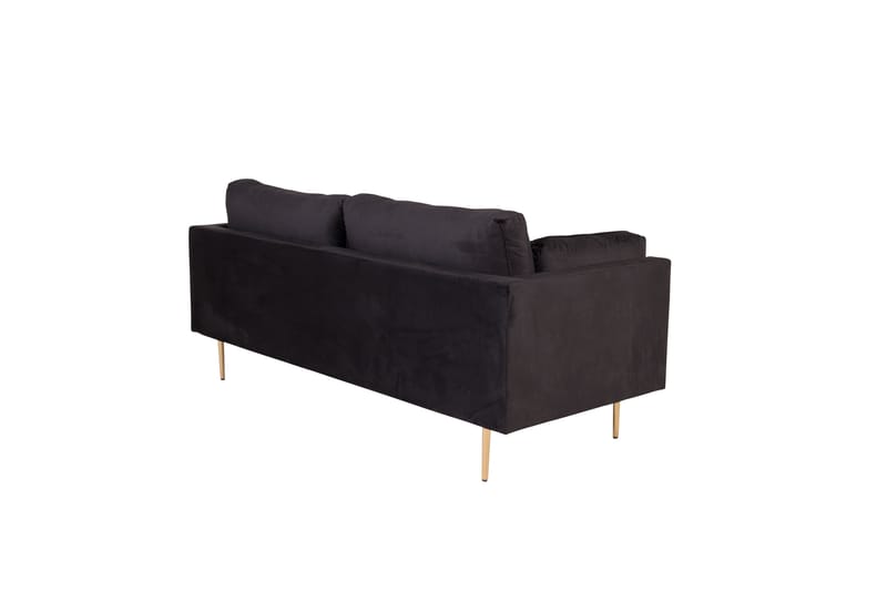 Boom Fløyelssofa 3-seter - Svart - Møbler - Sofaer - 3 seter sofa