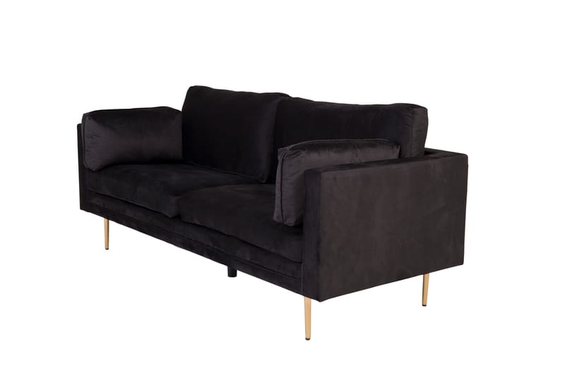 Boom Fløyelssofa 3-seter - Svart - Møbler - Sofaer - 3 seter sofa