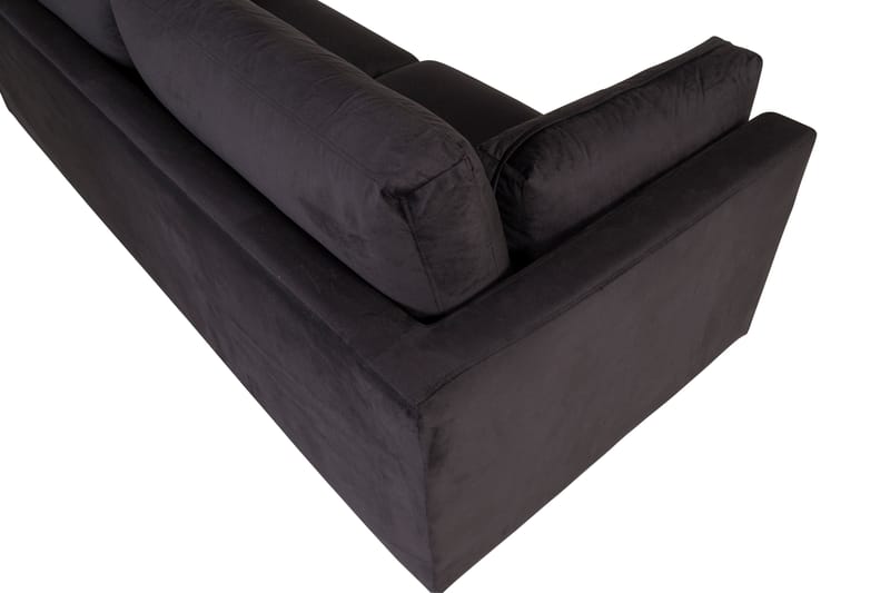 Boom Fløyelssofa 3-seter - Svart - Møbler - Sofaer - 3 seter sofa