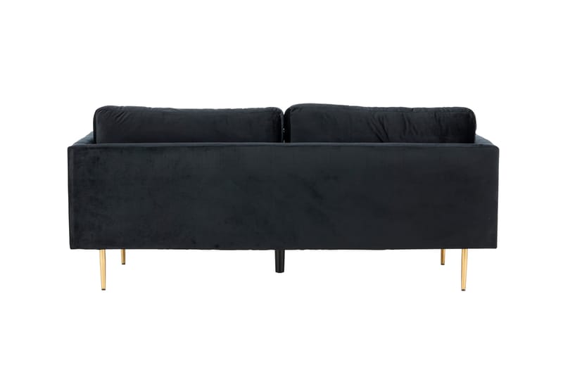 Boom Fløyelssofa 3-seter - Svart - Møbler - Sofaer - 3 seter sofa