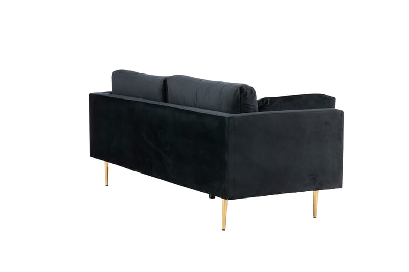 Boom Fløyelssofa 3-seter - Svart - Møbler - Sofaer - 3 seter sofa