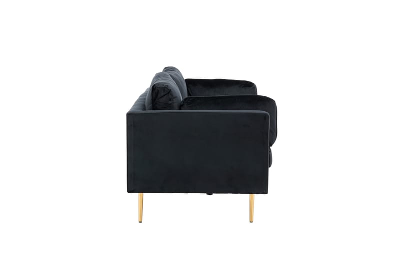 Boom Fløyelssofa 3-seter - Svart - Møbler - Sofaer - 3 seter sofa