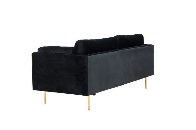 Boom Fløyelssofa 3-seter - Svart - Møbler - Sofaer - 3 seter sofa