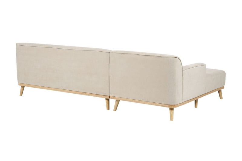 Bree Hjørnesofa 3-seter - Beige/Lyst tre - Møbler - Sofaer - Hjørnesofaer