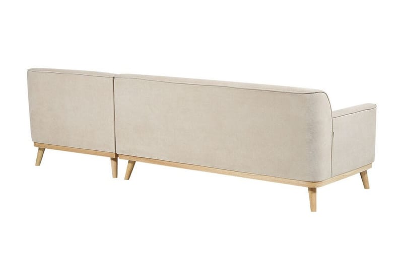 Bree Hjørnesofa 3-seter - Beige/Lyst tre - Møbler - Sofaer - Hjørnesofaer