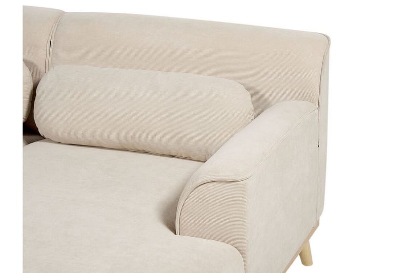 Bree Hjørnesofa 3-seter - Beige/Lyst tre - Møbler - Sofaer - Hjørnesofaer