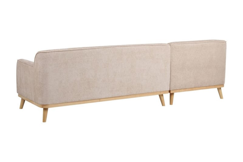 Bree Hjørnesofa 3-seter - Beige/Lyst tre - Møbler - Sofaer - Hjørnesofaer