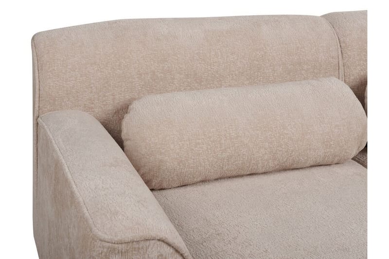 Bree Hjørnesofa 3-seter - Beige/Lyst tre - Møbler - Sofaer - Hjørnesofaer