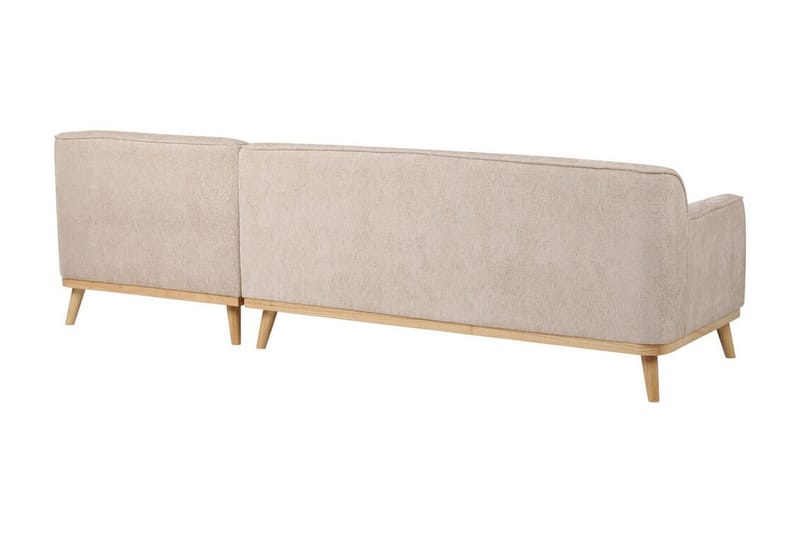 Bree Hjørnesofa 3-seter - Beige/Lyst tre - Møbler - Sofaer - Hjørnesofaer