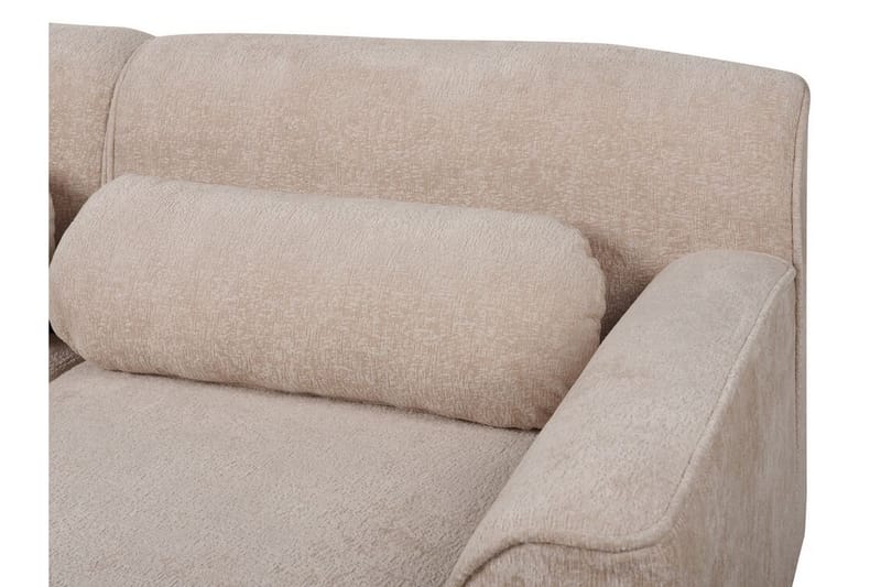 Bree Hjørnesofa 3-seter - Beige/Lyst tre - Møbler - Sofaer - Hjørnesofaer