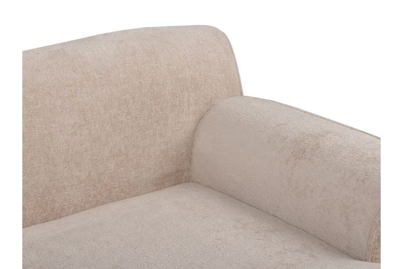 Bree Hjørnesofa 3-seter - Beige/Lyst tre - Møbler - Sofaer - Hjørnesofaer