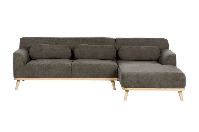 Bree Hjørnesofa 3-seter - Grønn/Lyst tre - Møbler - Sofaer - Hjørnesofaer