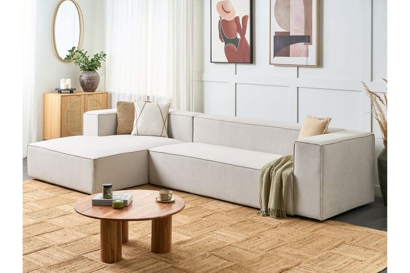 Britt Hjørnesofa 3-seter - Beige - Møbler - Sofaer - Hjørnesofaer