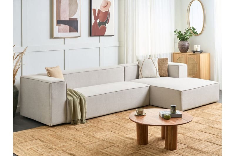 Britt Hjørnesofa 3-seter - Beige - Møbler - Sofaer - Hjørnesofaer