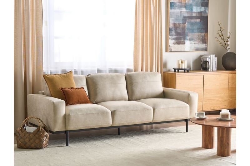 Bruna Sofa 3-seter - Beige - Møbler - Sofaer - 3 seter sofa