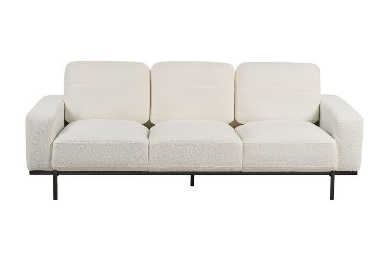 Bruna Sofa 3-seter - Hvit/Svart - Møbler - Sofaer - 3 seter sofa