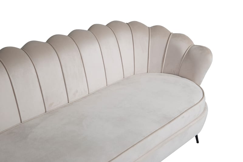 Calais 3-seter Sofa Fløyel - Beige - Møbler - Sofaer - 3 seter sofa