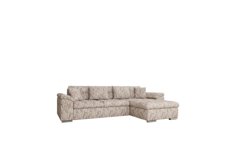 Camior Sofa med Divan 3-seter - Flerfarget/Beige - Møbler - Sofaer - Sofaer med sjeselong - 3 seters sofa med divan