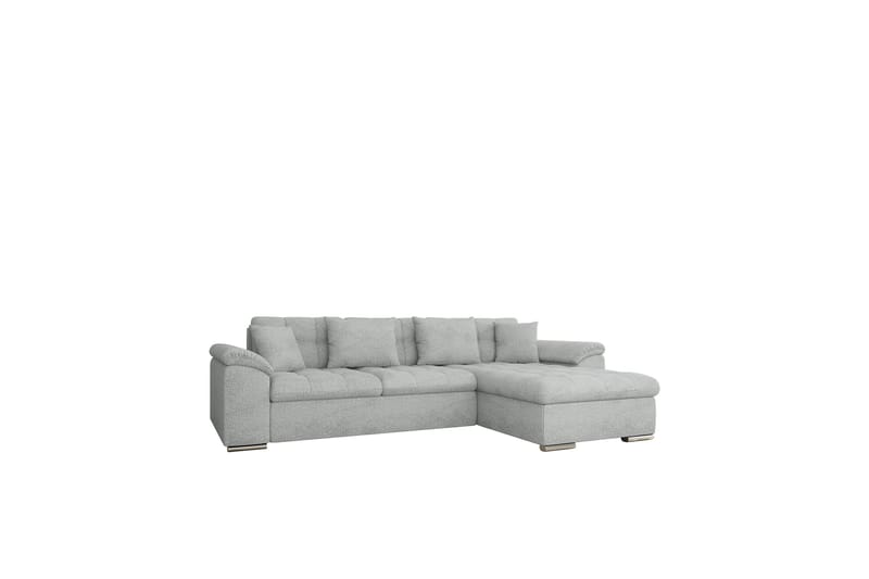 Camior Sofa med Divan 3-seter - Grå - Møbler - Sofaer - Sofaer med sjeselong - 3 seters sofa med divan