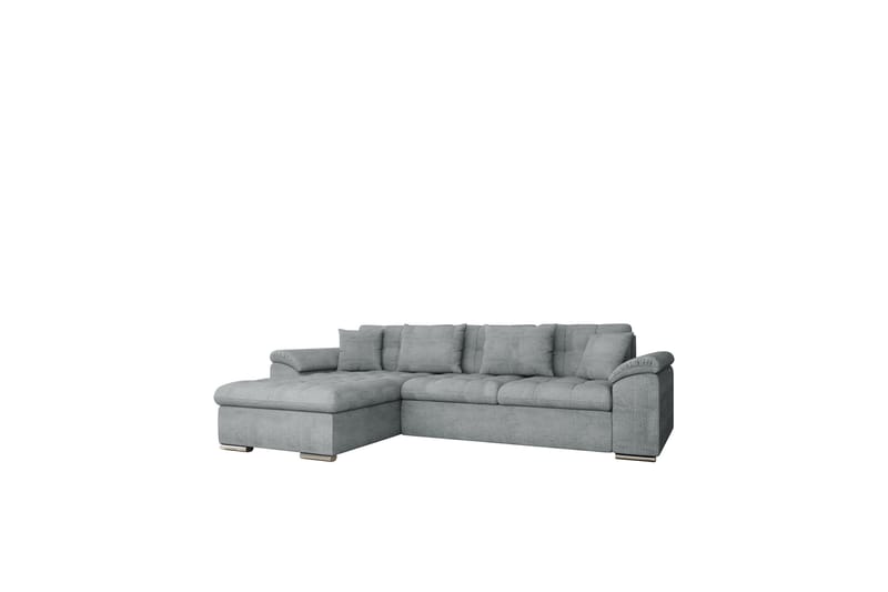 Camior Sofa med Divan 3-seter - Grå - Møbler - Sofaer - Sofaer med sjeselong - 3 seters sofa med divan