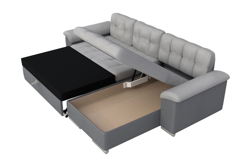 Camior Sofa med Divan 3-seter - Grønn - Møbler - Sofaer - Sofaer med sjeselong - 3 seters sofa med divan