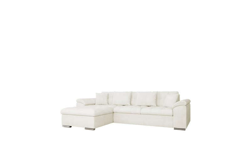 Camior Sofa med Divan 3-seter - Hvit - Møbler - Sofaer - Sofaer med sjeselong - 3 seters sofa med divan