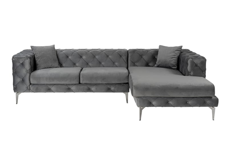 Canunda 3-seters Sofa med Høyre Sjeselong - Antrasitt - Møbler - Sofaer - Sofaer med sjeselong - 3 seters sofa med divan