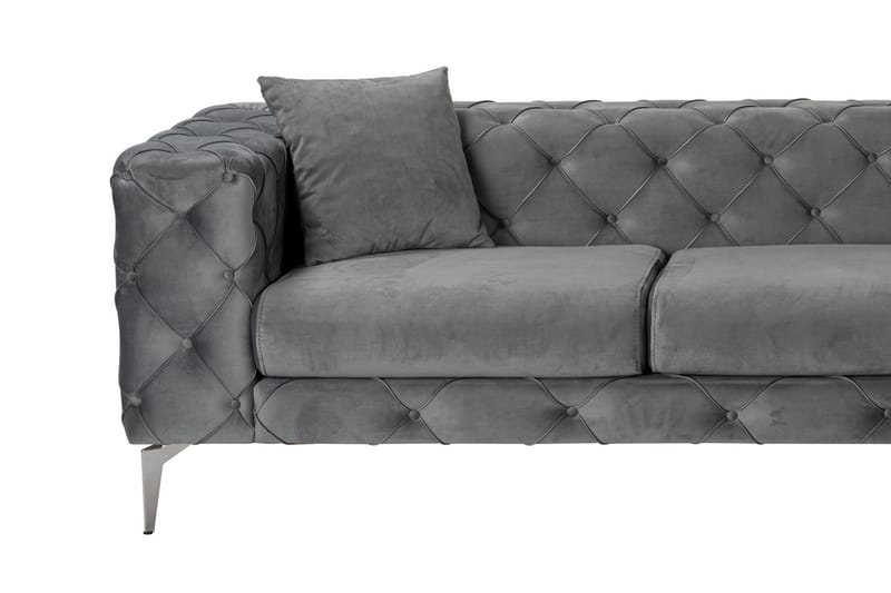 Canunda 3-seters Sofa med Høyre Sjeselong - Antrasitt - Møbler - Sofaer - Sofaer med sjeselong - 3 seters sofa med divan