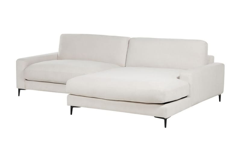 Cathy Hjørnesofa 3-seter - Hvit/Svart - Møbler - Sofaer - Hjørnesofaer