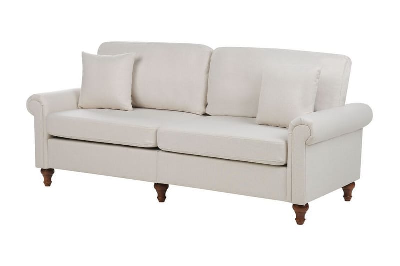 Cher Sofa 3-seter - Beige/Mørkt tre - Møbler - Sofaer - 3 seter sofa