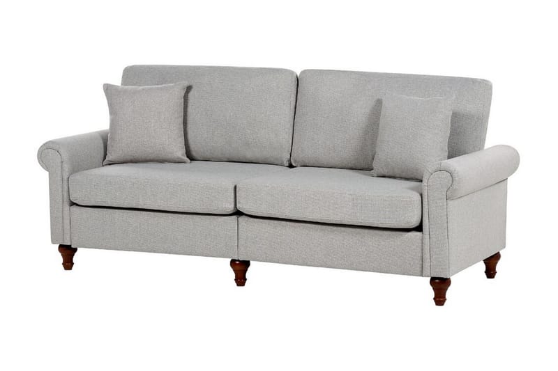 Cher Sofa 3-seter - Grå/Mørkt tre - Møbler - Sofaer - 3 seter sofa