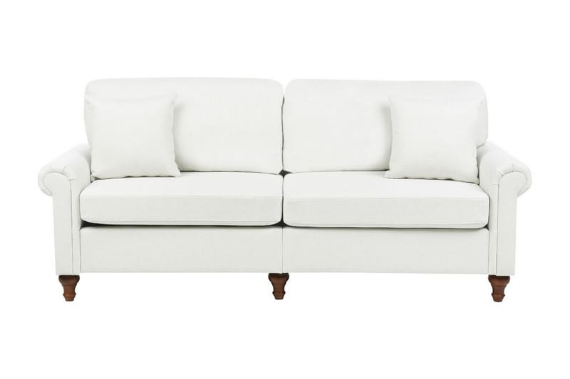 Cher Sofa 3-seter - Hvit/Mørkt tre - Møbler - Sofaer - 3 seter sofa