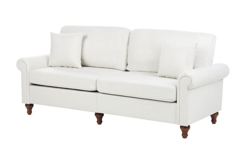 Cher Sofa 3-seter - Hvit/Mørkt tre - Møbler - Sofaer - 3 seter sofa