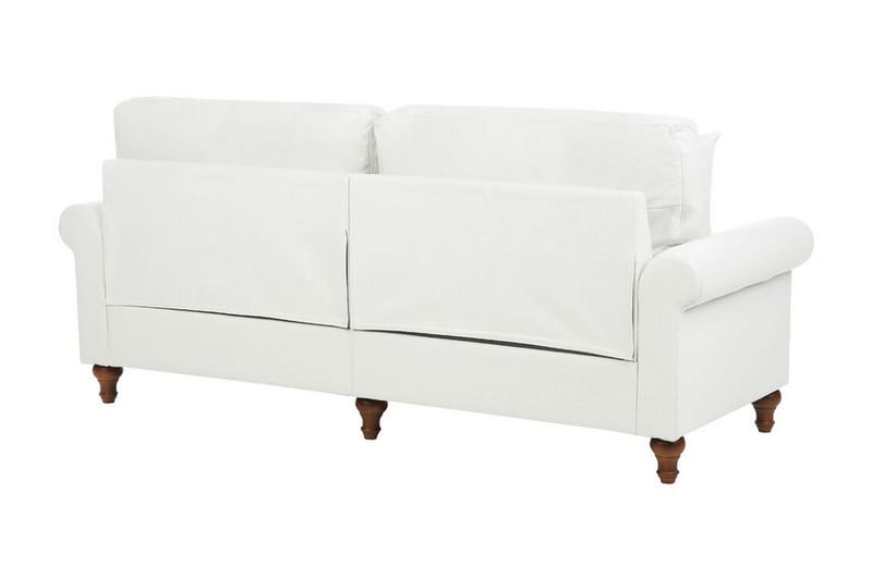 Cher Sofa 3-seter - Hvit/Mørkt tre - Møbler - Sofaer - 3 seter sofa