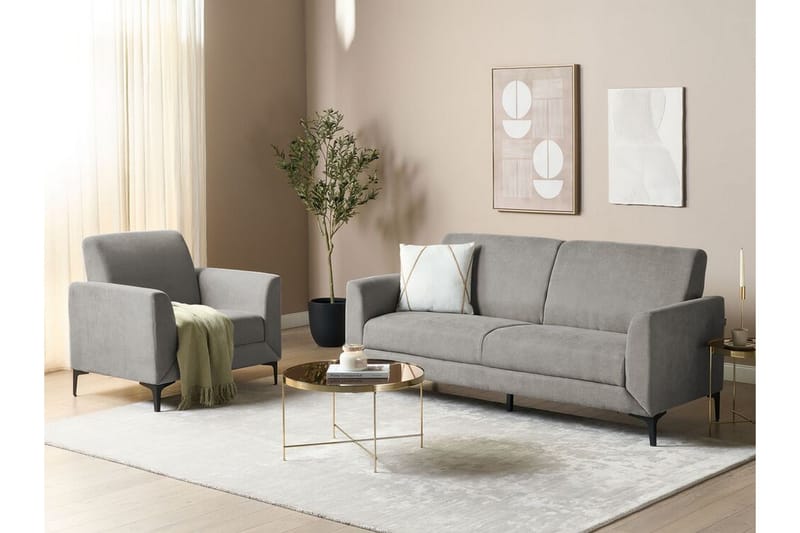 Chet Sofa 3-seter - Grå/Svart - Møbler - Sofaer - 3 seter sofa