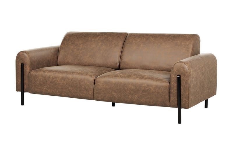 Christa Sofa 3-seter - Brun/Svart - Møbler - Sofaer - 3 seter sofa